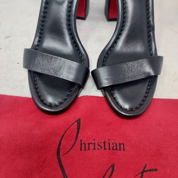 Christian Louboutin Black Miss Jane Sandal - Picture 9 of 11